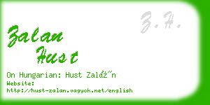 zalan hust business card